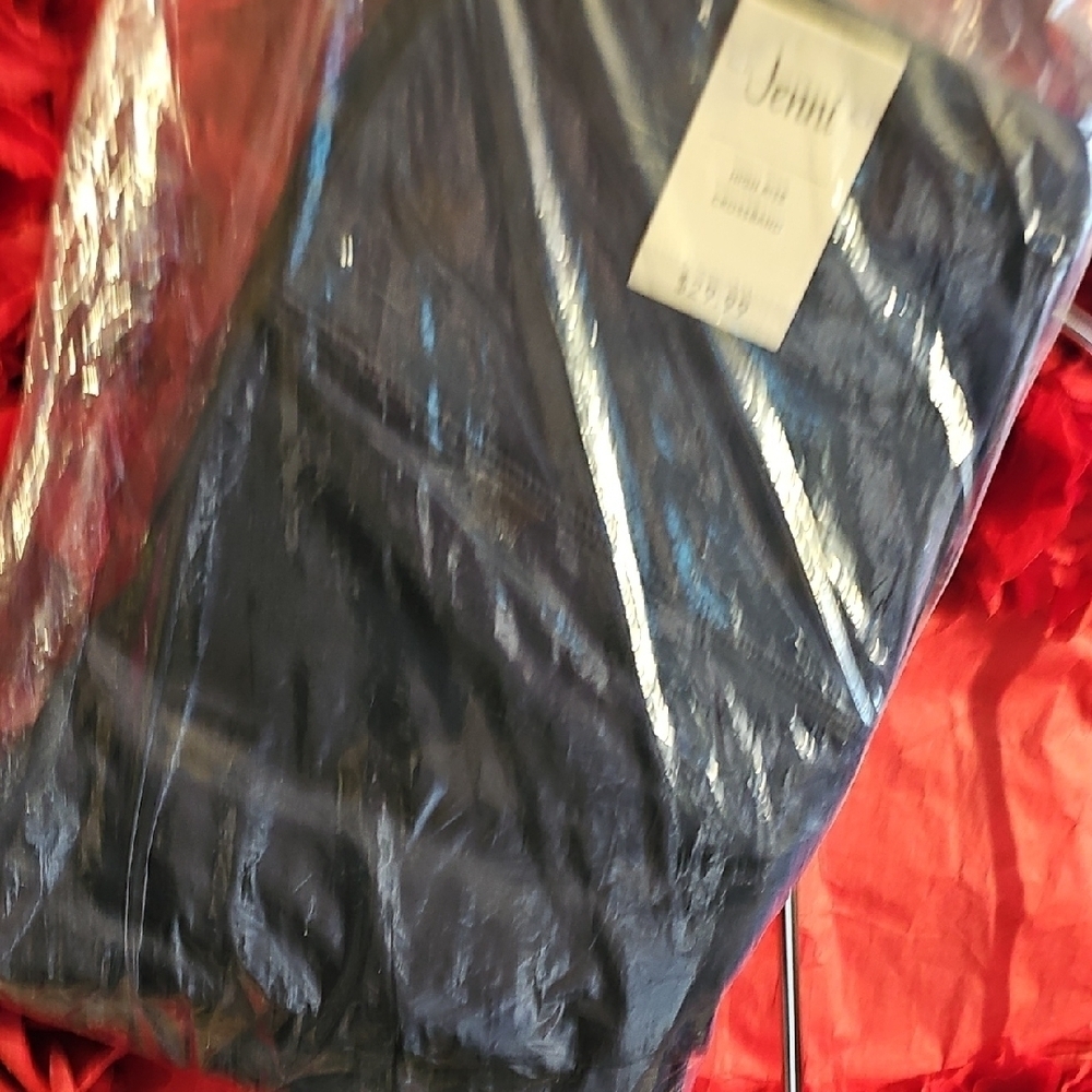 Jenni NWT Women's Medium Navy Blue Active Pants With Star Detail